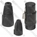 Гнездо XLR 4pin, под шнур, корпус металл, чёрное