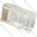 Штекер 8р8с (RJ-45), cat.-6E, наскрізні отвори