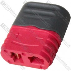 Гніздо живлення Amass T-Plug(F), 2-х контактне, червоне
