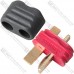 Штекер питания Amass T-Plug(M), 2-х контактный, красный