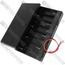Корпус батарейок х8 "АА" Daier BH5-8003, з кришкою та перемикачем ON-OFF, провід