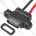 Гнездо USB type C, 2-х контактное, с кабелем Гнездо USB type C, 2-х контактное, с кабелем
