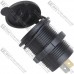Гнездо USB двойное 5V 2,1A с кнопкой, Daier, синяя подсветка, врезное