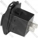 Гнездо USB двойное прямоугол. 5V 3,1А с синей подсветкой, врезное