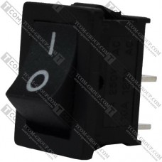 Переключатель MRS-101A ON-OFF TCOM,  2pin, 6A, 220В, чёрный