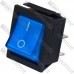 Переключатель широкий с подсветкой IRS-201-1С (ON-OFF) TCOM, 4pin, 15A, 220V, синий