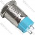 Кнопка антивандальная 12мм с фиксацией OFF-ON, 220V, выводы под пайку