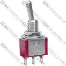 Тумблер Daier MTS-103, 3pin, ON-OFF-ON, 3A 250V, пайка
