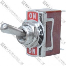 Тумблер Daier KN3C-103P, 3pin, ON-OFF-ON, 15A, 250V, клеми на плату