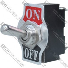 Тумблер большой Daier KN3B-101, 2pin, ON-OFF, 6A 250V, винтовой зажим
