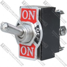 Тумблер великий Daier KN3B-203A, 6pin, ON-OFF-ON, 10A 250V, ґвинтовий затискач