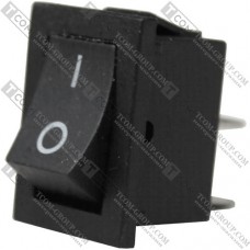 Переключатель Daier KCD1-101, ON-OFF, 2pin, 10A 125V/6A 250V, чёрный