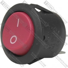 Переключатель Daier KCD1-5-101, ON-OFF, 2pin, 6A 250V, красный