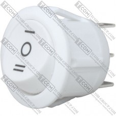 Переключатель Daier KCD1-5-103, ON-OFF-ON, 3pin, 6A 250V, белый