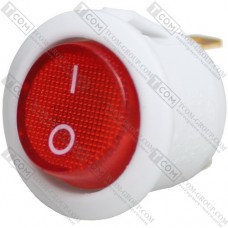 Переключатель Daier KCD1-5-101N RD, белый корпус