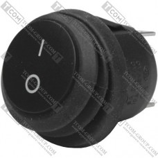 Переключатель Daier KCD1-5-102W BK, без подсветки