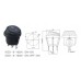 Переключатель Daier KCD1-5-103W BK, без подсветки