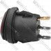 Переключатель Daier KCD1-5-101NW, с подсветкой, влагозащищённый, ON-OFF, 3pin, 6A 250V, красный