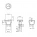 Переключатель Daier KCD1-8-201N, с подсветкой, ON-OFF, 4pin, 6A 250V, красный