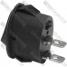 Переключатель Daier KCD1-9-101, ON-OFF, 2pin, 6A 250V, черный