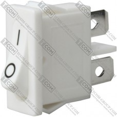 Переключатель Daier KCD1-12-101, ON-OFF,  2pin, 6A 250V, белый