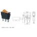 Переключатель Daier KCD3-101N, с подсветкой, ON-OFF, 3pin, 15A 250V, жёлтый