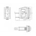 Переключатель Daier KCD3-101W RD