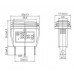 Переключатель Daier KCD3-103W RD
