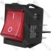 Переключатель Daier KCD2-201N-B, с подсветкой, ON-OFF, 4pin, 30A 250V, красный