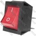 Переключатель Daier KCD2-201N, с подсветкой, ON-OFF, 4pin, 15A 250V, красный