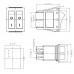Переключатель Daier KCD2-2101N двойной, с подсветкой, ON-OFF, ON-OFF, 6pin, 15A 250V, красный