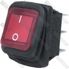 Переключатель Daier KCD2-202W RD
