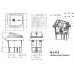 Переключатель Daier KCD2-202NW, с подсветкой, влагозащищённый, ON-ON, 6pin, 15A 250V, красный
