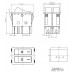 Переключатель Daier KCD2-4-2101N, двойной, с подсветкой, ON-OFF, 6pin, 15A 250V, красный Переключатель Daier KCD2-4-2101N, двойной, с подсветкой, ON-OFF, 6pin, 15A 250V, красный