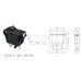 Переключатель Daier KCD3-2-102V, ON-ON, 3pin, 15A 250V, чёрный