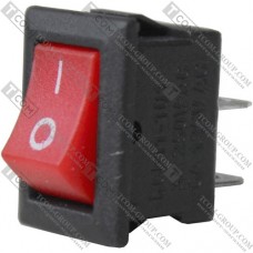 Переключатель малый Daier KCD5-101, ON-OFF, 2pin, 3A 250V, красный