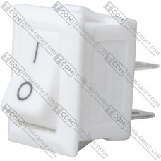 Переключатель малый Daier KCD5-101, ON-OFF, 2pin, 3A 250V, белый