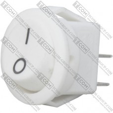 Переключатель малый Daier KCD5-2-101, ON-OFF, 2pin, 3A 250V, белый