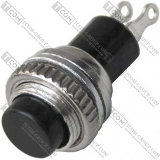 Кнопка Daier DS-314 BK, OFF-(ON), 2pin, 0.5A 250VAC, чёрный