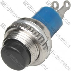 Кнопка Daier DS-315 BK, ON-(OFF), 2pin, 0.5A 250VAC, чёрный