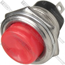 Кнопка Daier DS-212, OFF-(ON), 2pin, 3A 250V, червона