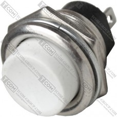 Кнопка Daier DS-212, OFF-(ON), 2pin, 3A 250V, белая