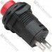 Кнопка Daier DS-227 RD, OFF-(ON), 2pin, 1A 250V, красная