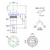 Кнопка Daier PBS-16A, OFF-ON, 2pin, 1A 250V, чёрная