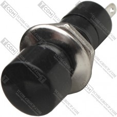 Кнопка Daier PBS-16B, OFF-(ON), 2 pin, 1A 250V, чёрная