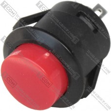 Кнопка Daier R13-507-K, OFF-(ON), 2pin, 3A 250V, красный