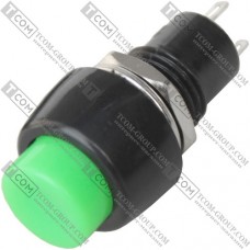 Кнопка Daier DS-450, OFF-ON, 2pin, 1A 250V, зелёная