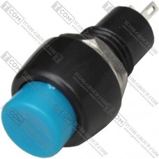 Кнопка Daier DS-451 BU, OFF-(ON), 2pin, 1A 250V, синяя