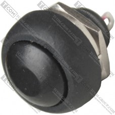 Кнопка Daier PBS-33B, OFF-(ON), 2pin, 1A 250V, чёрная