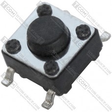 Тактова кнопка KFC-A06A-4.3, OFF-(ON), 4pin, 6х6х4.3мм, SMD
